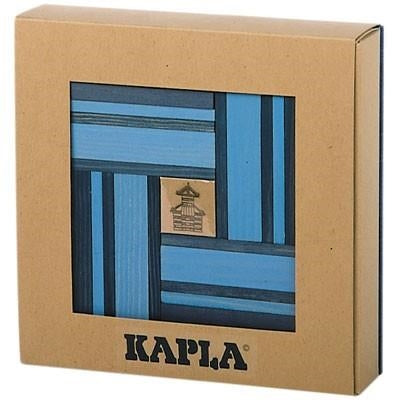 Jozefien 🩷 Kapla 40 stuks met boek blauw mix - BL BP21