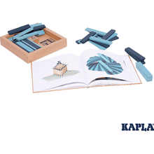 Afbeelding in Gallery-weergave laden, Jozefien 🩷 Kapla 40 stuks met boek blauw mix - BL BP21
