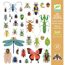Afbeelding in Gallery-weergave laden, Djeco Metallic stickers Microkosmos set 160 stuks - DJ09282

