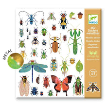 Afbeelding in Gallery-weergave laden, Djeco Metallic stickers Microkosmos set 160 stuks - DJ09282
