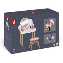 Afbeelding in Gallery-weergave laden, janod houten kaptafel met 10 accessoires P&#39;tite Miss
