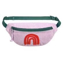 Afbeelding in Gallery-weergave laden, Lässig Mini Bum Bag Cord Little Gang Rainbow lilac
