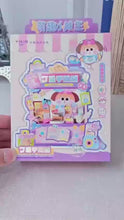Video laden en afspelen in Gallery-weergave, Kawaii DIY knutselkraampje journal/toys 15,5cm
