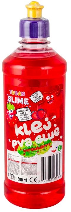 Tuban Pva Glue lijm 500 ml – Geur Strawberry / aardbei - rood