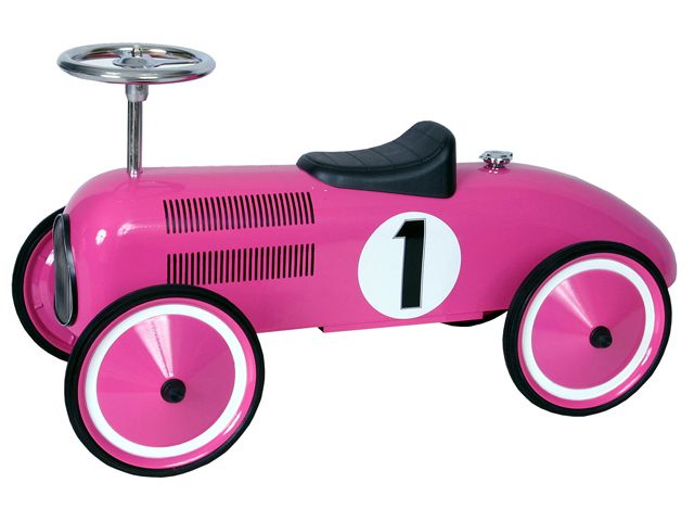 Retro Roller Speedster metalen Loopauto Marilyn Pink Roze