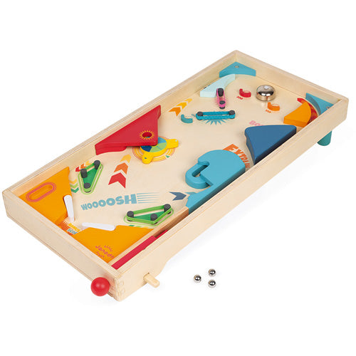 Janod spel houten pinball game Flipperkast - J02088