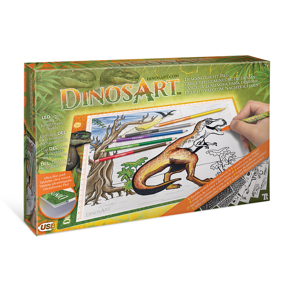 Dinosart LED licht tablet dinosaurus - 11351
