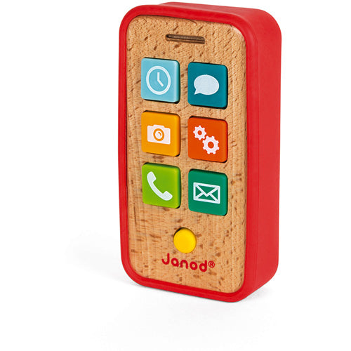 Janod Sonore houten telefoon GSM met geluid - J05334