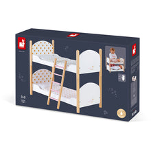 Afbeelding in Gallery-weergave laden, Janod Candy Chic houten poppen stapelbed - J05887
