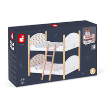 Afbeelding in Gallery-weergave laden, Janod Candy Chic houten poppen stapelbed - J05887
