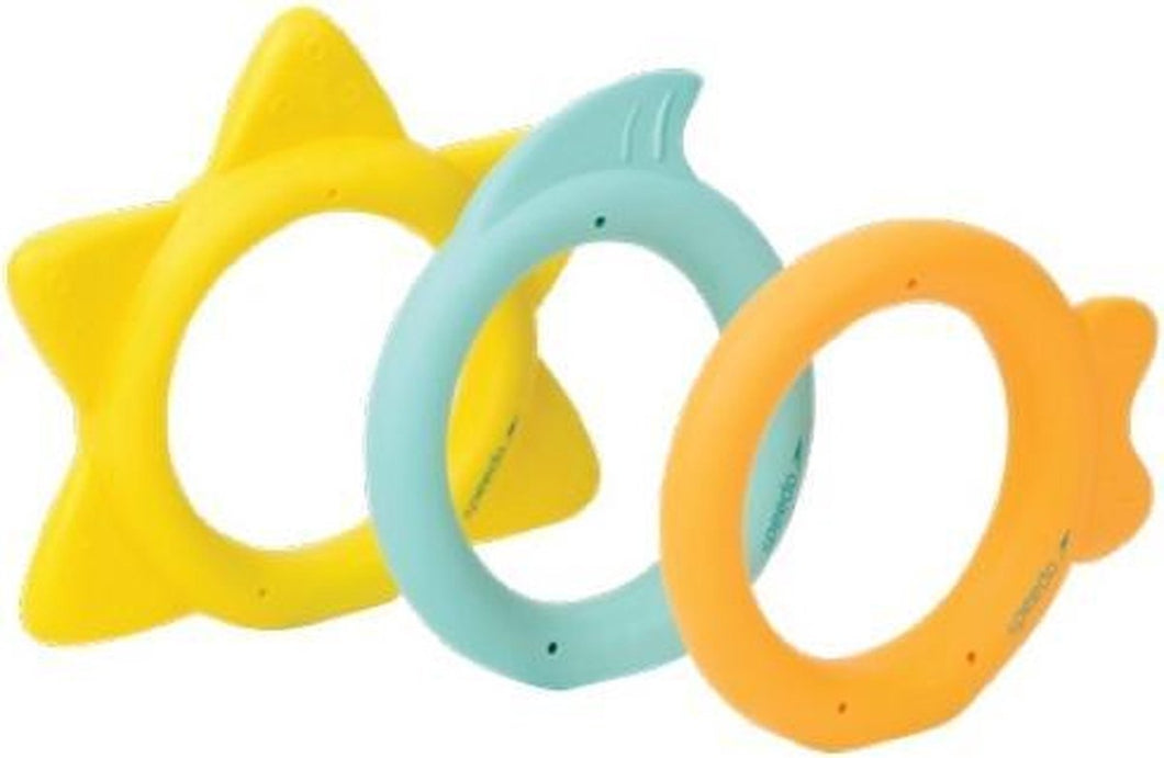Speedo duikringen junior PVC/ABS geel/blauw/oranje 4-delig
