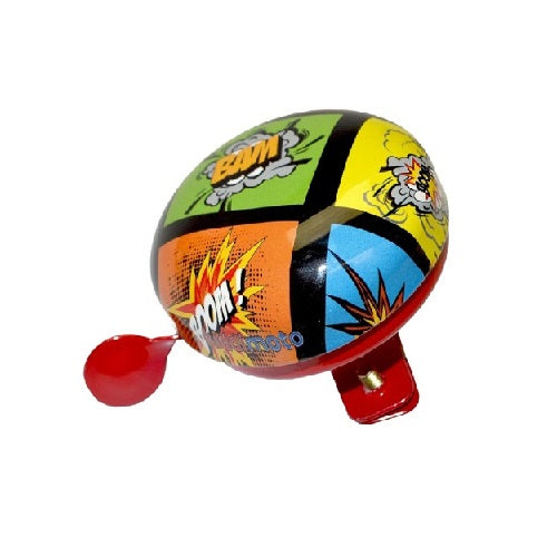 Kiddimoto Ding-Dong fietsbel Comic, 60mm