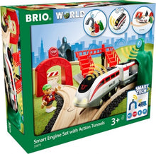 Afbeelding in Gallery-weergave laden, Brio 33873 Smart TechEngine set with action tunnels - locomotief
