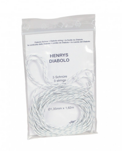 Henrys 3611.01 diabolotouw set 3x 1,60m wit