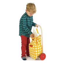 Afbeelding in Gallery-weergave laden, Tender Leaf Toys Marktdag - Boodschappentrolley geel
