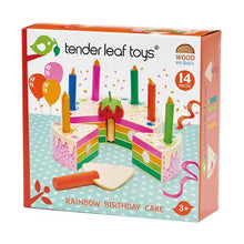 Afbeelding in Gallery-weergave laden, Tender Leaf Toys Rainbow Birthday cake - verjaardagstaart regenboog
