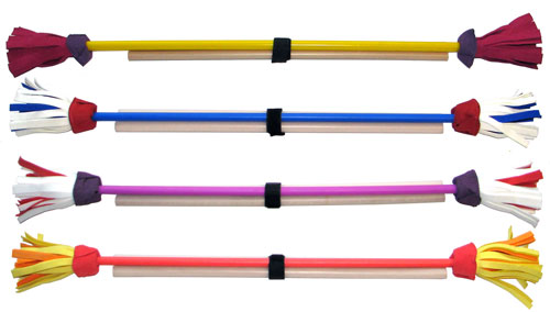 Acrobat 475054 set Flower Stick + handsticks - Blauw/wit