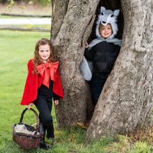 Afbeelding in Gallery-weergave laden, Great Pretenders verkleedcape Woodland Sprookjes Roodkapje cape, maat 4-6 jaar
