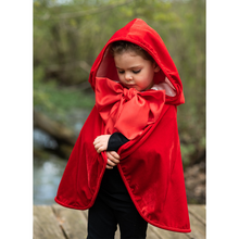 Afbeelding in Gallery-weergave laden, Great Pretenders verkleedcape Woodland Sprookjes Roodkapje cape, maat 4-6 jaar
