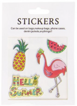 Afbeelding in Gallery-weergave laden, Stickers voor op je boekentas, etui, kleding, .. - set zeemeermin of flamingo
