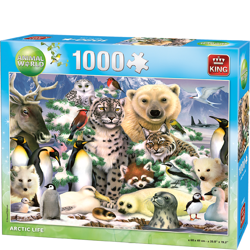 Puzzel Animal World Arctic Life - 1000 stukjes