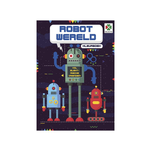 Selecta kleurboek Robot wereld 2+
