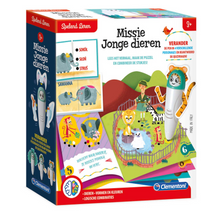 Afbeelding in Gallery-weergave laden, Clementoni Spelend Leren  Missie Jonge dieren - interactieve pen dierenquiz
