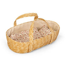 Afbeelding in Gallery-weergave laden, MiniMommy rieten reiswieg - moses poppendraagmand, voor pop 35cm
