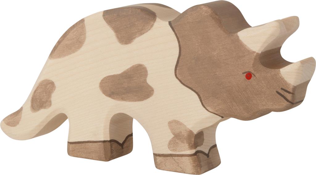 Holztiger houten Triceratops - 80336