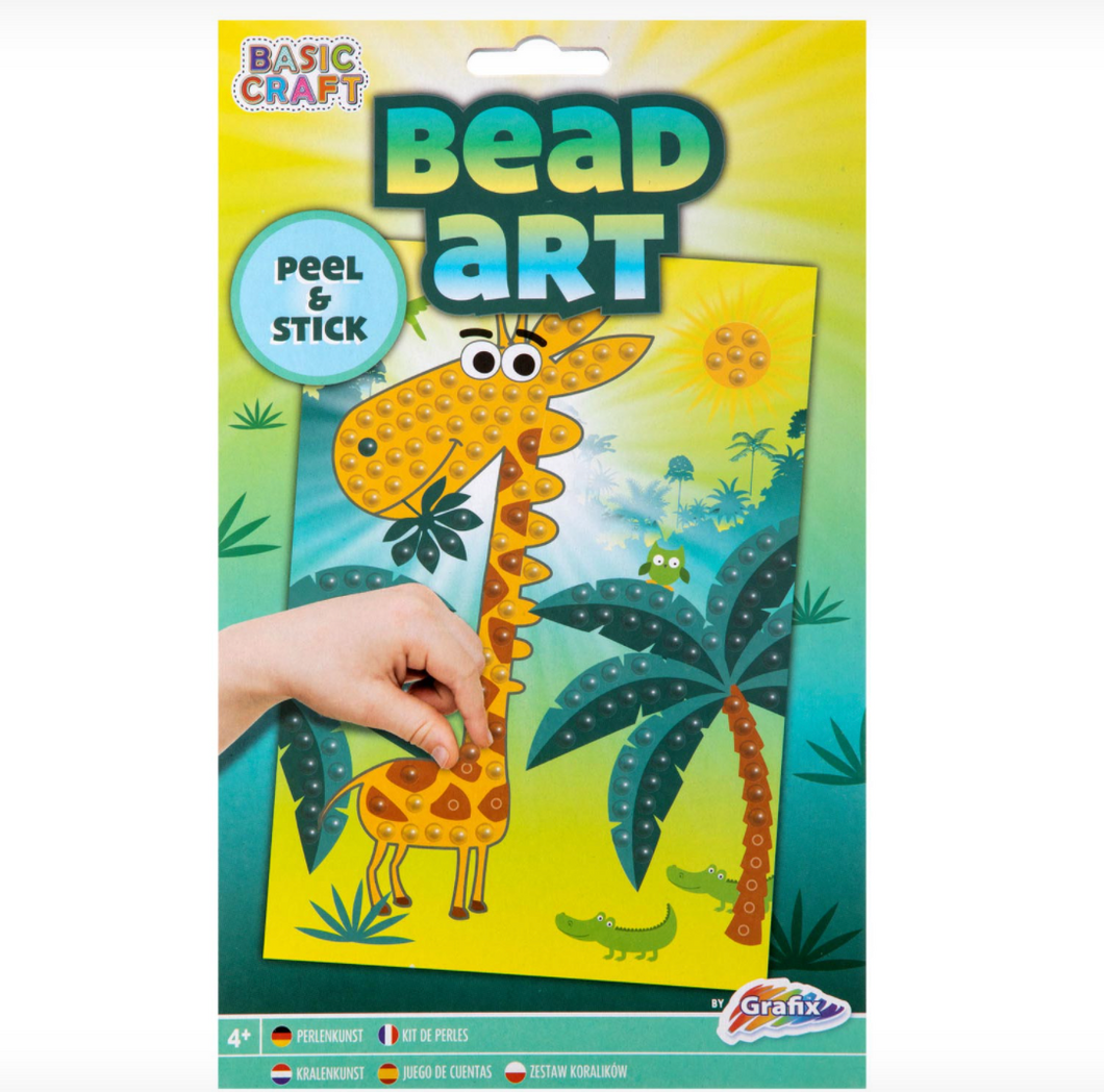 Grafix knutselset Bead art - Giraf