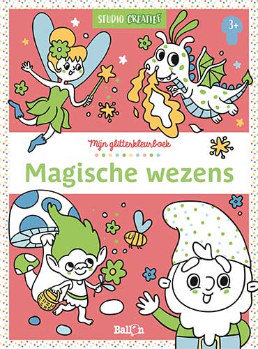 Ballon Mijn glitterkleurboek - Magische wezens 3+