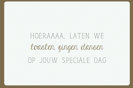 Enfant Terrible C2102 - Wenskaart dubbel communie: toasten, zing