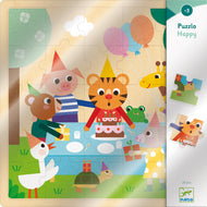 Djeco houten puzzel Puzzlo Happy 25 stukjes - DJ01815