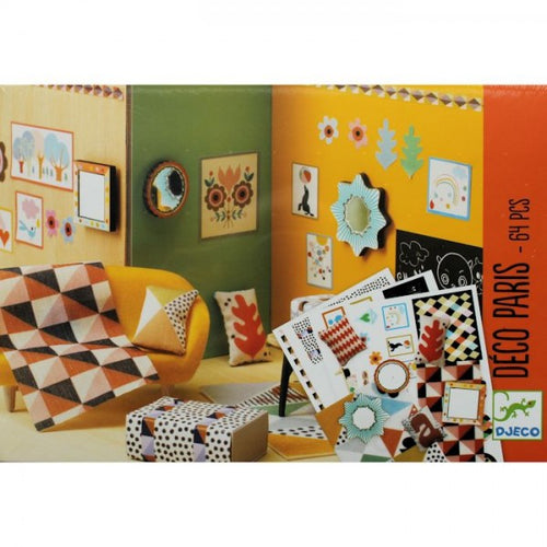 Djeco DJ07805 Poppenhuis - Decoratie Paris 64-delig