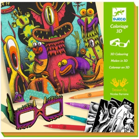 Djeco 3D kleuren - Funny Freaks - 8651