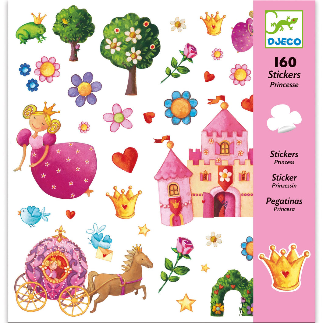 Djeco stickerset Prinsessen 160 stuks - DJ08830