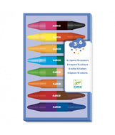 Djeco set van 8 dubbelzijdige waskrijtjes (16 kleuren) - DJ08874