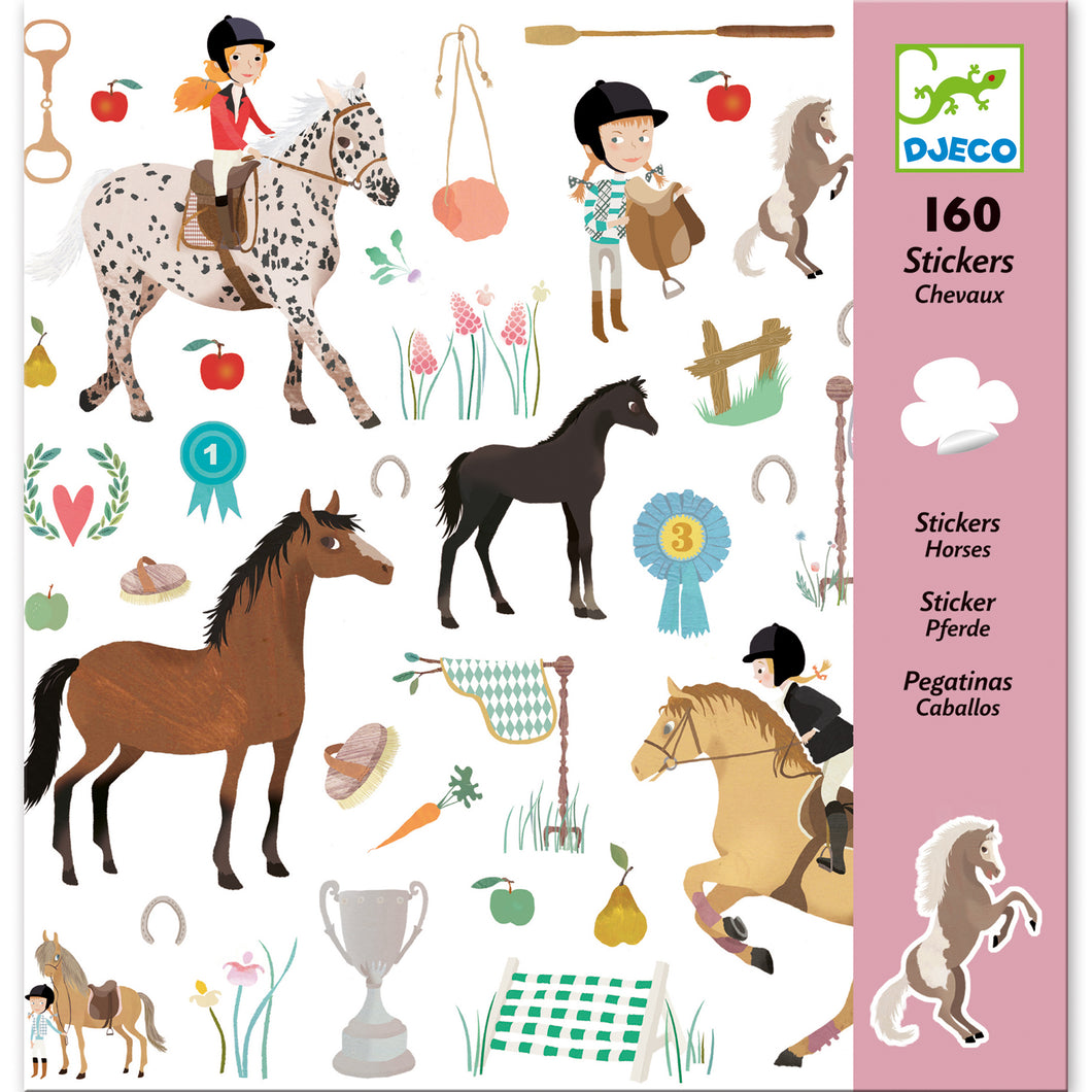 Djeco stickerset Paarden 160 stuks - DJ08881