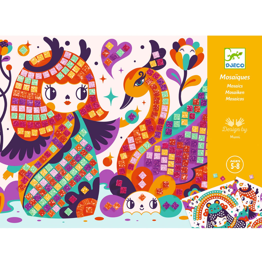Odette Van der Straeten 🩷 Djeco knutselset mozaïek Kokeshis - DJ08904