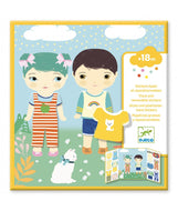 Djeco stevige herplaatsbare stickers Kleding, Aankleden - DJ09070