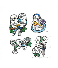 Afbeelding in Gallery-weergave laden, Djeco fluwelen kleurplaten, Baby vogels - DJ09099
