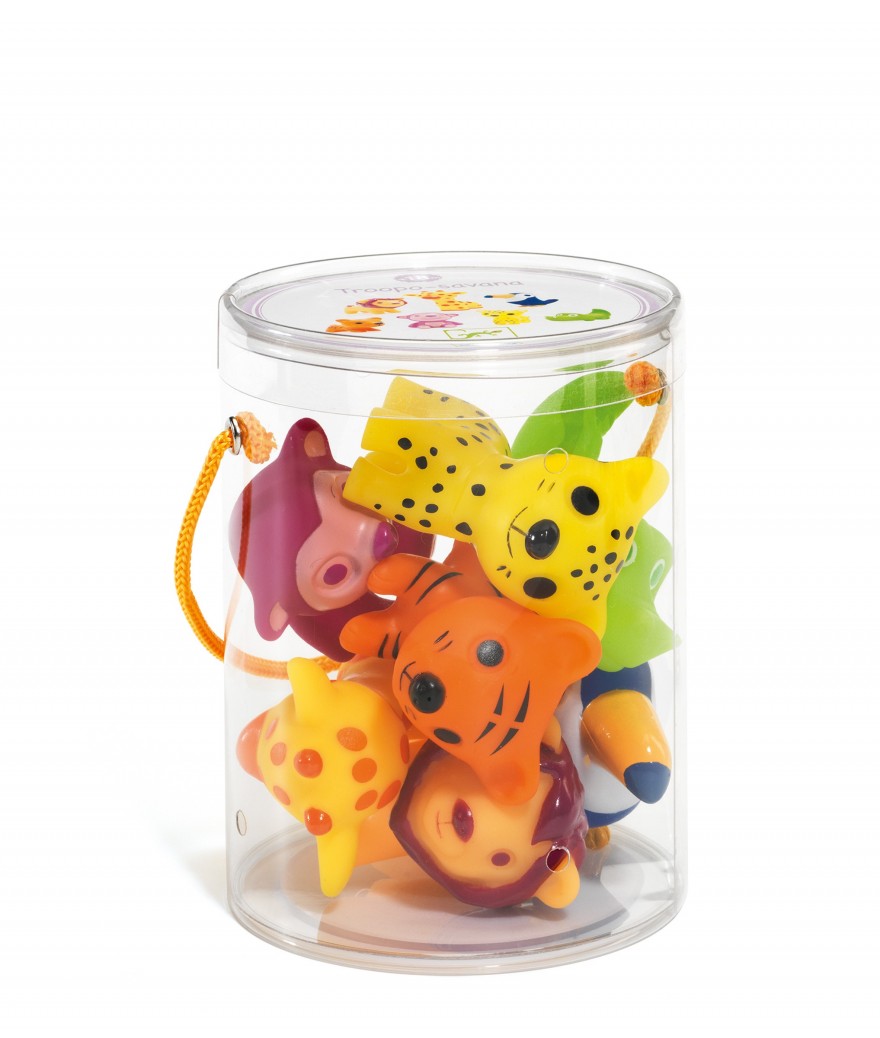 Djeco Troopo-Savana junglediertjes, set 7 stuks - DJ09117
