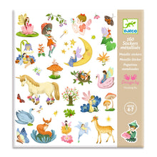 Afbeelding in Gallery-weergave laden, Djeco metallic stickerset Fantasie 160 stuks - DJ09279
