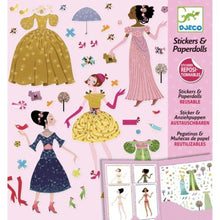 Afbeelding in Gallery-weergave laden, Djeco stickers &amp; poppetjes van papier, jurken voor alle seizoenen - DJ09690

