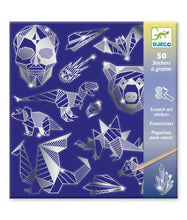 Afbeelding in Gallery-weergave laden, Djeco set van 50 metallic scratch stickers, Iron - DJ09737
