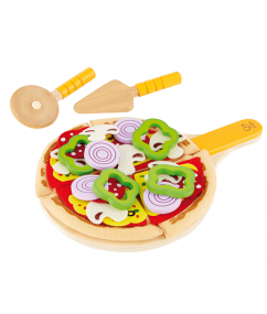 Hape  E3129 Homemade Pizza - houten speelgoedpizza
