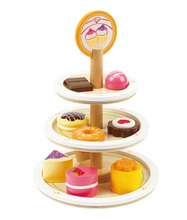Afbeelding in Gallery-weergave laden, Hape E3135 Dessert Tower - houten desserten staander
