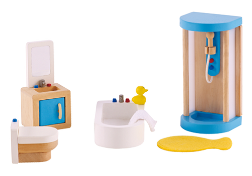 Hape Toys E3451 Poppenhuis Familie Badkamer