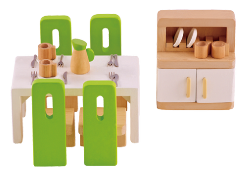 Hape Toys E3454 Poppenhuis Eetkamer