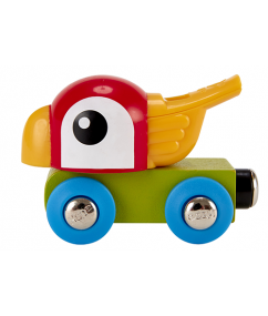 Hape E3808 Whistling Parrot Engine - papegaai locomotief fluitje